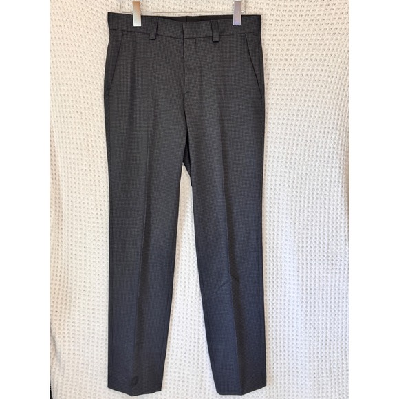 HUGO BOSS Men's Dark Blue Checkered Dress Pants Modern Fit 30R inseam 32 inches - Picture 1 of 5